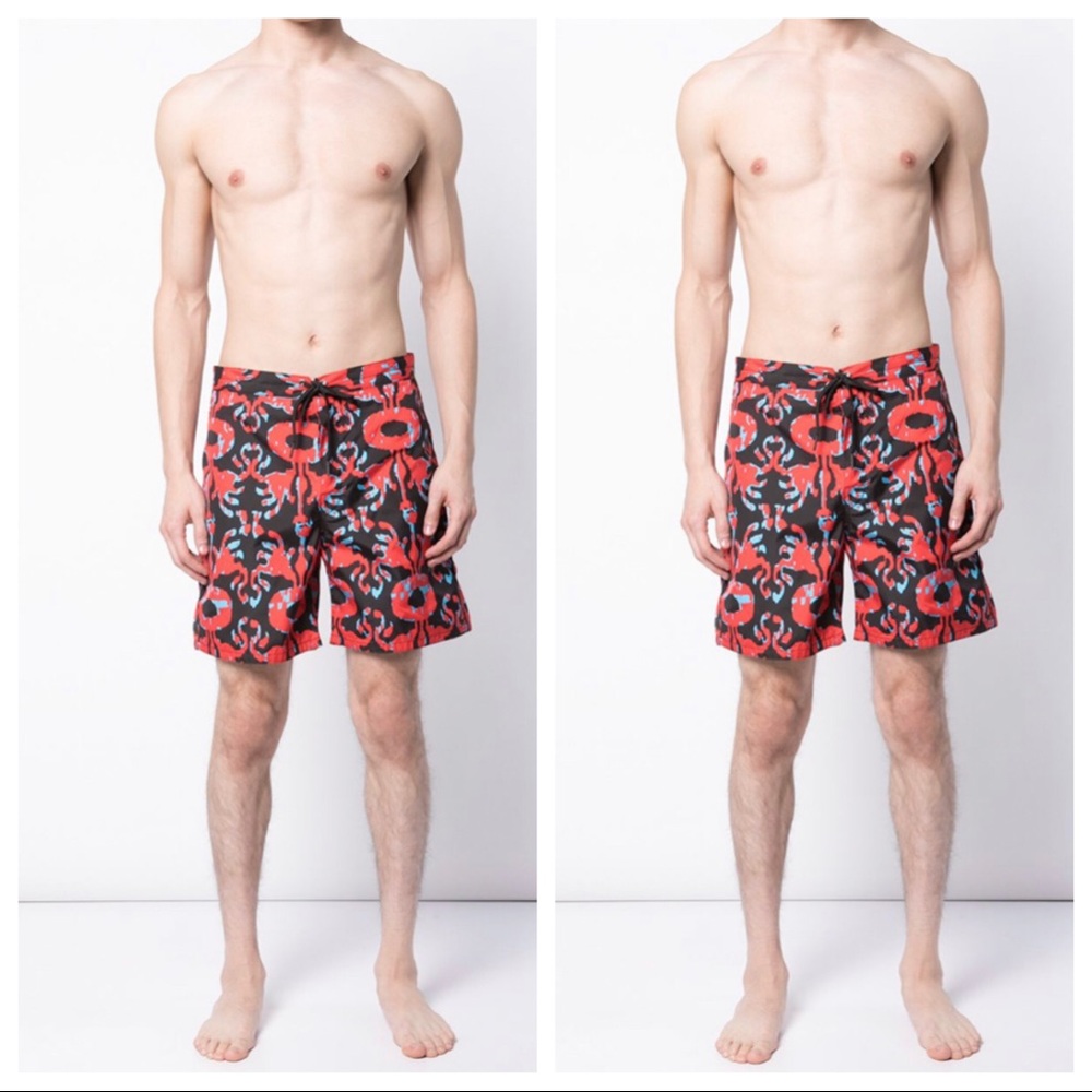 Cynthia Rowley Hanley Printed Pocket Board Shorts